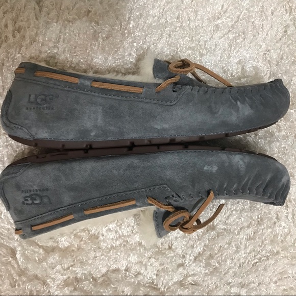 NNOB UGG Gray Suede Moccasins - Picture 7 of 8